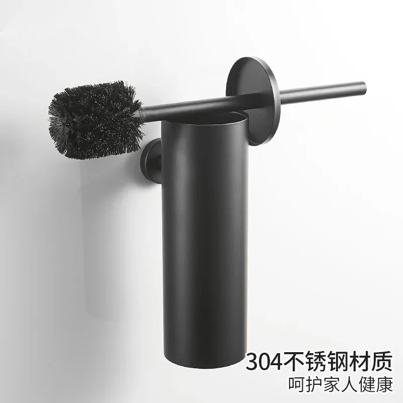 304 Stainless Steel Black Toilet Brush Holder Set Durable Cleaning Brush Replacement Wall Hanging Punch Deodorant Long Tube
304 Stainless Steel Black Toilet Brush Holder Set Durable Cleaning Brush Replacement Wall Hanging Punch Deodorant Long Tube