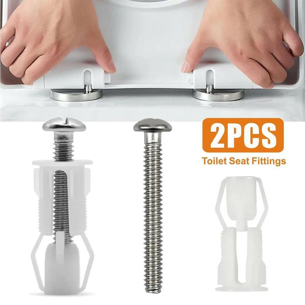2Pcs Toilet Seat Fixing Bolt Expansion Plug 304 Stainless Steel Nylon Expansion Screw Nut Accessor Toilet Lid Bolts Replacement
2Pcs Toilet Seat Fixing Bolt Expansion Plug 304 Stainless Steel Nylon Expansion Screw Nut Accessor Toilet Lid Bolts Replacement