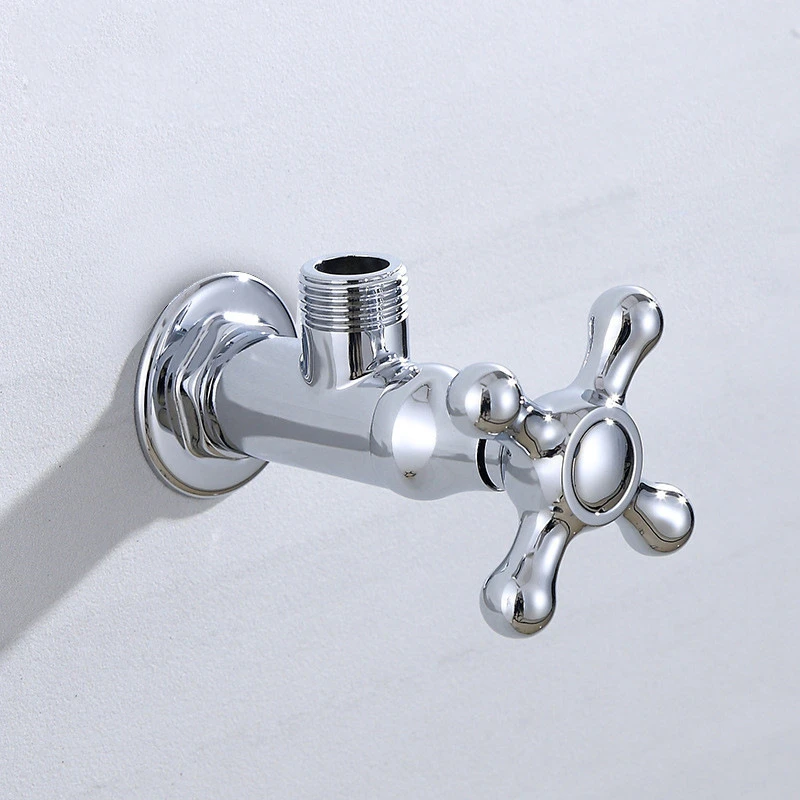 1PC Brass High Standard Electroplated Cross Wheel G1/2' Triangle Valve Water Stop Valve Switch Toilet Angle Valve Wall Mount
1PC Brass High Standard Electroplated Cross Wheel G1/2' Triangle Valve Water Stop Valve Switch Toilet Angle Valve Wall Mount