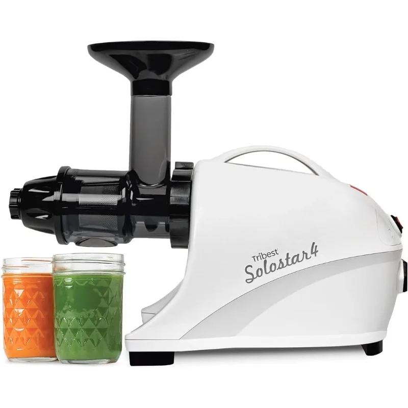 Tribest Solostar SS-4200-B Horizontal Slow Masticating Juicer White 6.5"D x 17"W x 12.4"H
Tribest Solostar SS-4200-B Horizontal Slow Masticating Juicer White 6.5"D x 17"W x 12.4"H