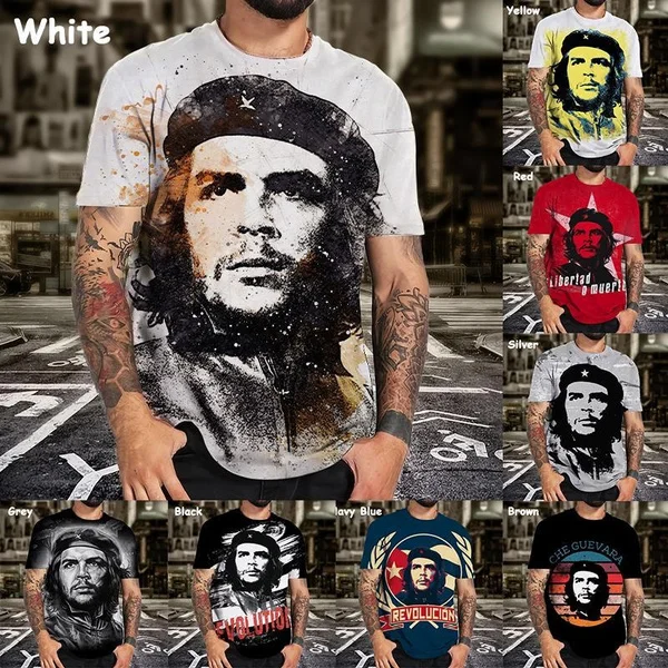 2024 Che Guevara 3d Printed T-shirt Street Hip-hop Fashion Personality Short-sleeved Top
2024 Che Guevara 3d Printed T-shirt Street Hip-hop Fashion Personality Short-sleeved Top