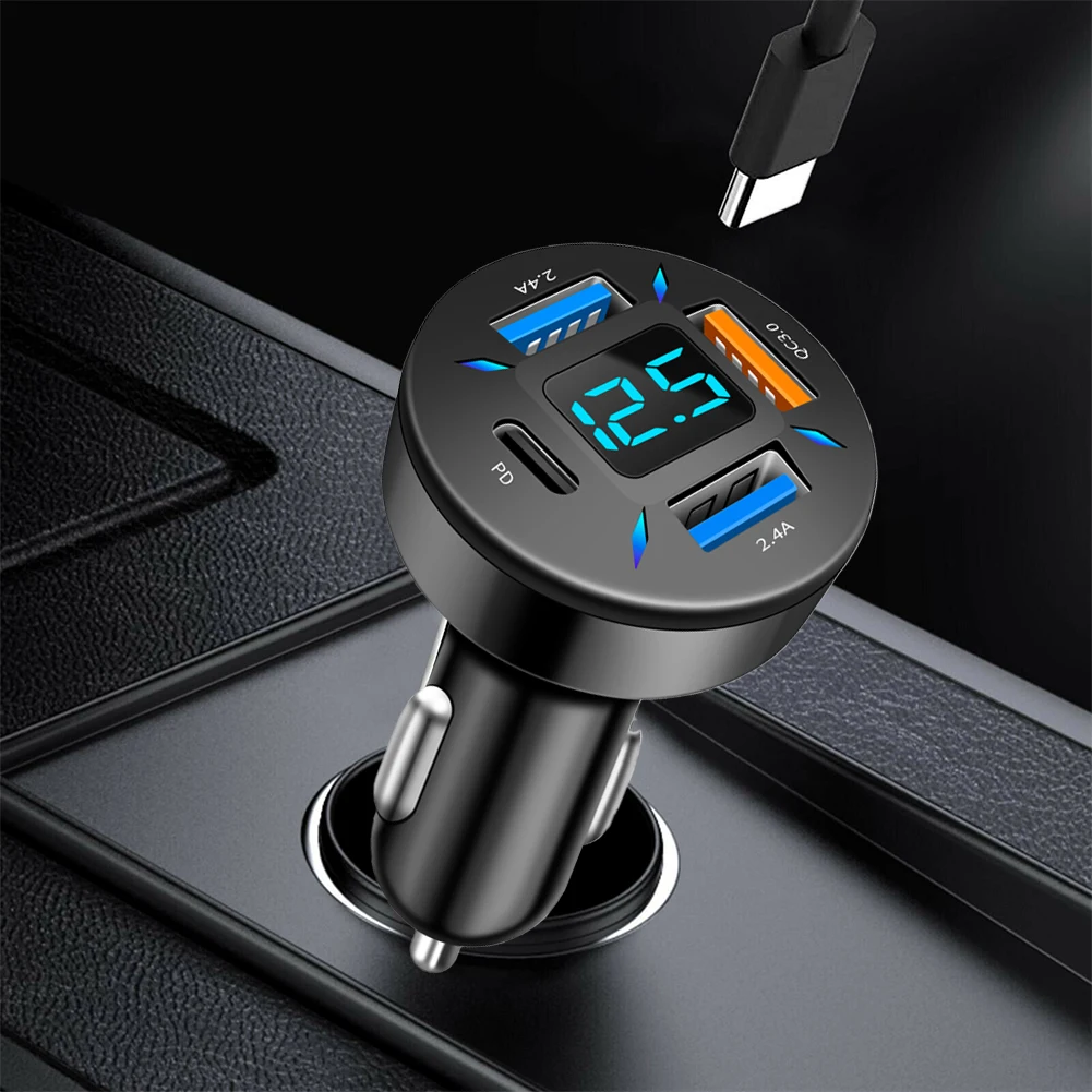 1X Car Charger Voltage Monitoring 12V/24V Aluminum Alloy+PC Black Good Quality LED Car Cigar Charger Lighter USB1 Output 5V/2.4A
1X Car Charger Voltage Monitoring 12V/24V Aluminum Alloy+PC Black Good Quality LED Car Cigar Charger Lighter USB1 Output 5V/2.4A