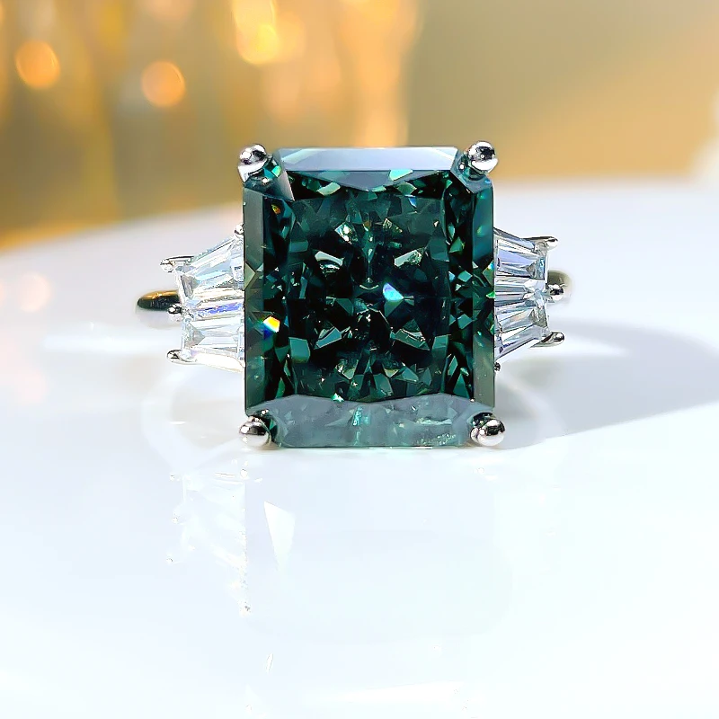 Precision Fashion 925 Silver Ring Set with High Carbon Diamond Versatile Dark Green Women's Engagement Jewelry for Women
Precision Fashion 925 Silver Ring Set with High Carbon Diamond Versatile Dark Green Women's Engagement Jewelry for Women