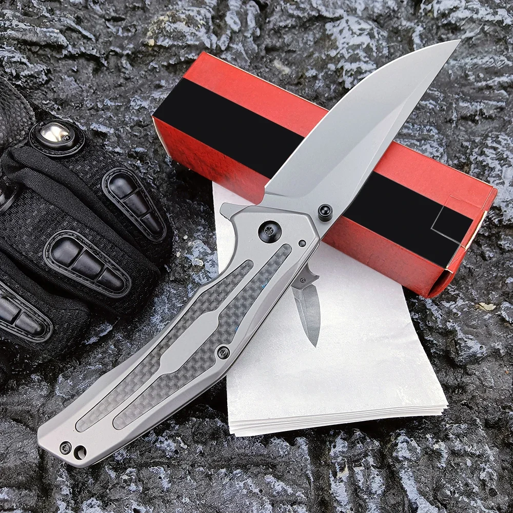 

Новый карманный нож Duojet (8300) С флиппером и титановым лезвием для повседневного использования, тактические боевые охотничьи складные ножи, инструменты для выживания