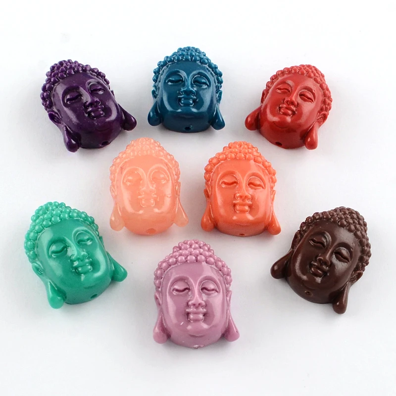 

5-10PC Dyed Buddha Head Synthetical Coral Beads For DIY Jewelry Accessories Finding Making Necklaces Bracelet