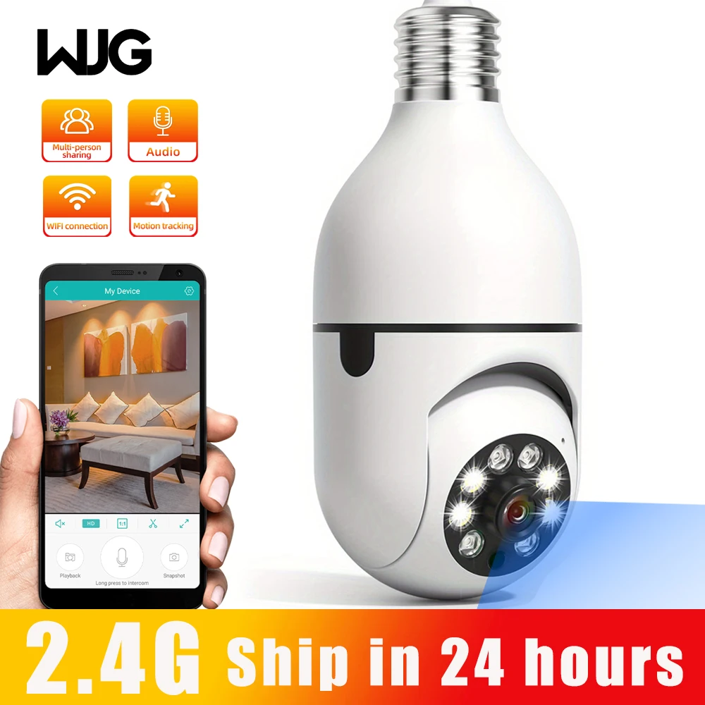 WJG Wifi survalance camera E27 Surveillance camera 2.4G full color night vision automatic human tracking home wifi camera
WJG Wifi survalance camera E27 Surveillance camera 2.4G full color night vision automatic human tracking home wifi camera