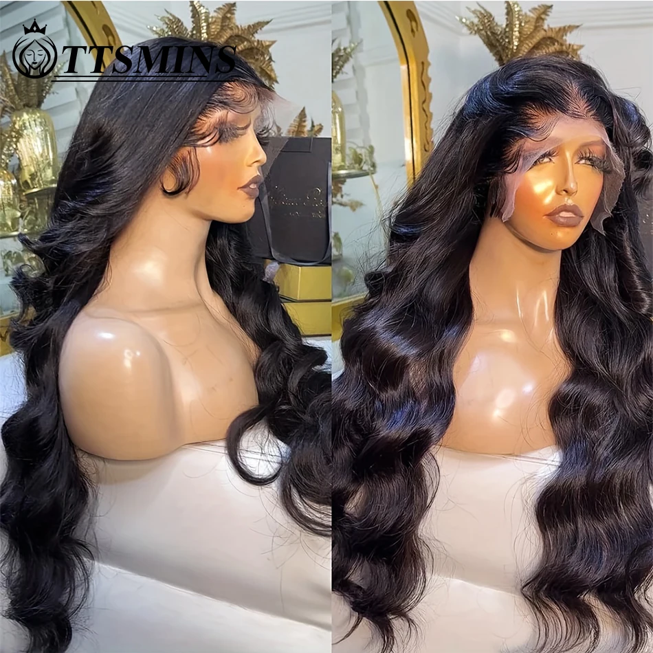 

13x6 Body Wave Lace Front Wig Human Hair Pre Plucked 180% 30 34 Inch Frontal Wigs With Baby Hair 13x4 Natural Hairline Wet Wavy