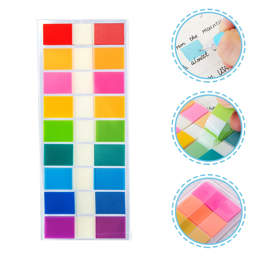 

900 Pcs Index Sticker Sticky Tabs Book The Notebook Binder Stickers Markers Pvc Page Notes Student