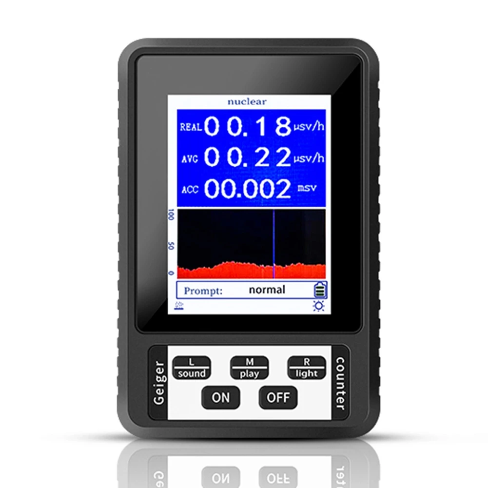 Geiger Counter Nuclear Radiation Detector X-Ray Detector Real-Time Mean Cumulative Dose Modes Radioactive Tester(Black)
Geiger Counter Nuclear Radiation Detector X-Ray Detector Real-Time Mean Cumulative Dose Modes Radioactive Tester(Black)