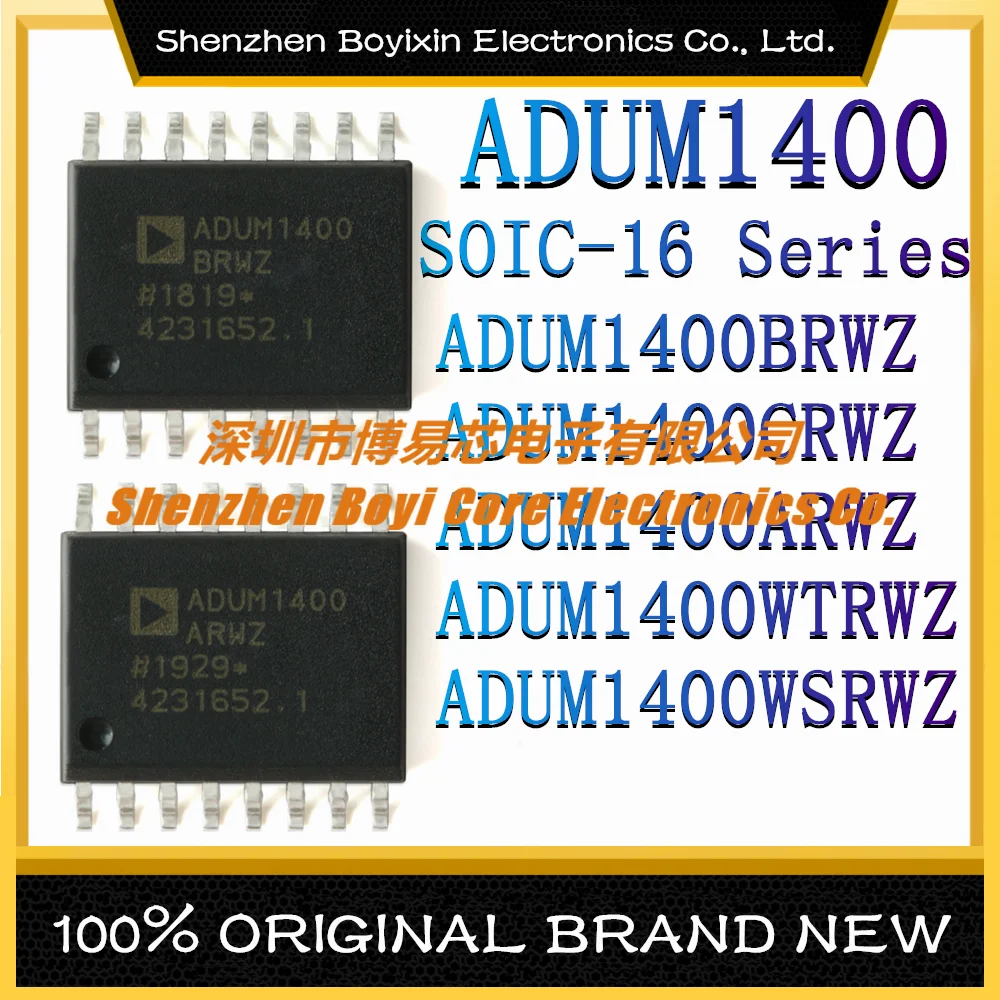ADUM1400BRWZ ADUM1400CRWZ ADUM1400ARWZ ADUM1400WTRWZ ADUM1400WSRWZ Packaging: SOIC-16 genuine digital isolator IC chip
ADUM1400BRWZ ADUM1400CRWZ ADUM1400ARWZ ADUM1400WTRWZ ADUM1400WSRWZ Packaging: SOIC-16 genuine digital isolator IC chip
