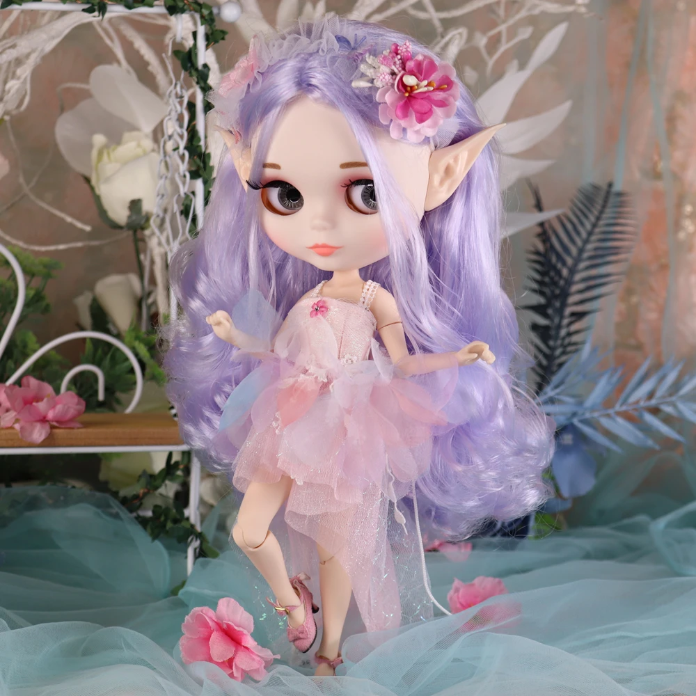 

Кукла Blyth ICY DBS, Фея цветов, суставное тело, матовое лицо, цвет белый, 1/6 искусственная об24, аниме девушка