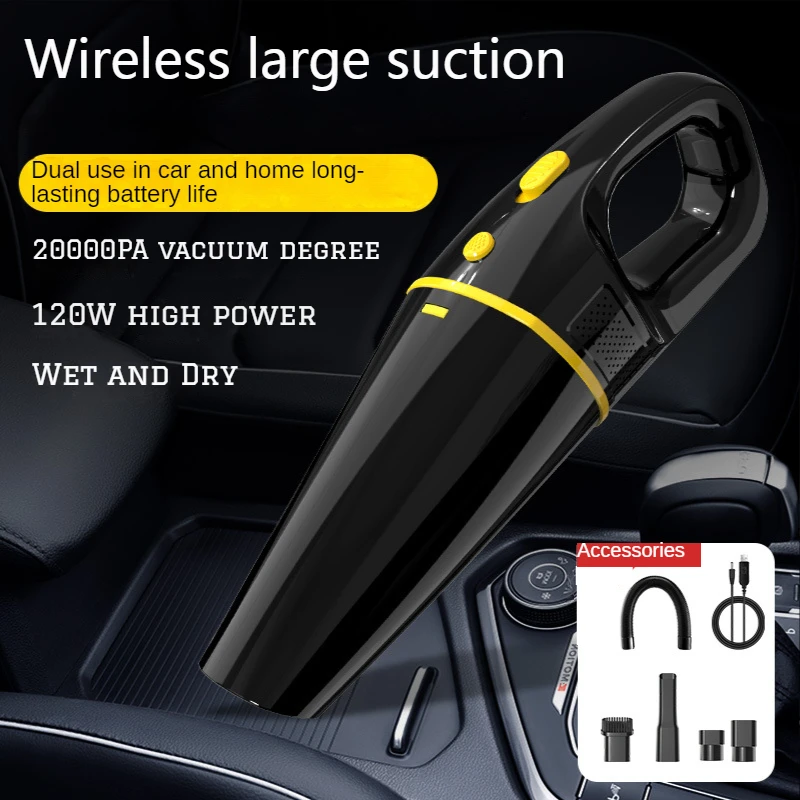 Car Vacuum Cleaner High Power Portable 120W Rechargeable Wireless Vacuum Cleaner Handheld Wet and Dry Vacuum Cleaner for Home
Car Vacuum Cleaner High Power Portable 120W Rechargeable Wireless Vacuum Cleaner Handheld Wet and Dry Vacuum Cleaner for Home