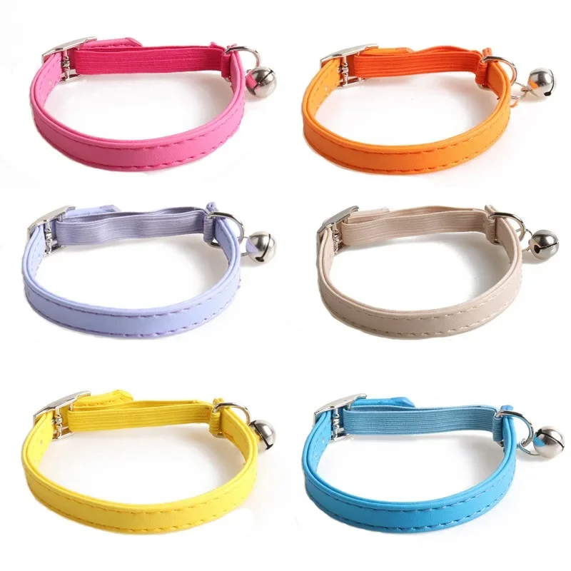 Pet Collar Solid Color Dogs PU Collar Bell Collar Pet Accessories Comfortable Adjustable Lovely Macaron Color Universal
Pet Collar Solid Color Dogs PU Collar Bell Collar Pet Accessories Comfortable Adjustable Lovely Macaron Color Universal