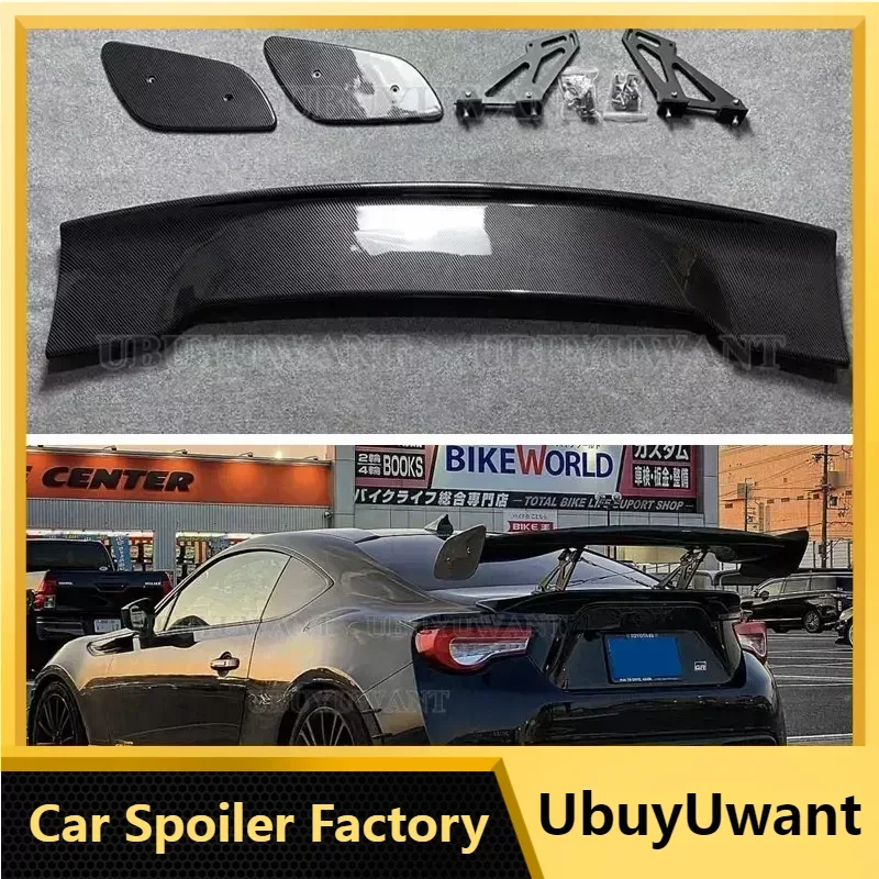 

Universal Car-Styling Carbon Fiber Pattern Rear Trunk Spoiler GT Wing For Subaru BRZ Toyota 86 GT86 Spoiler