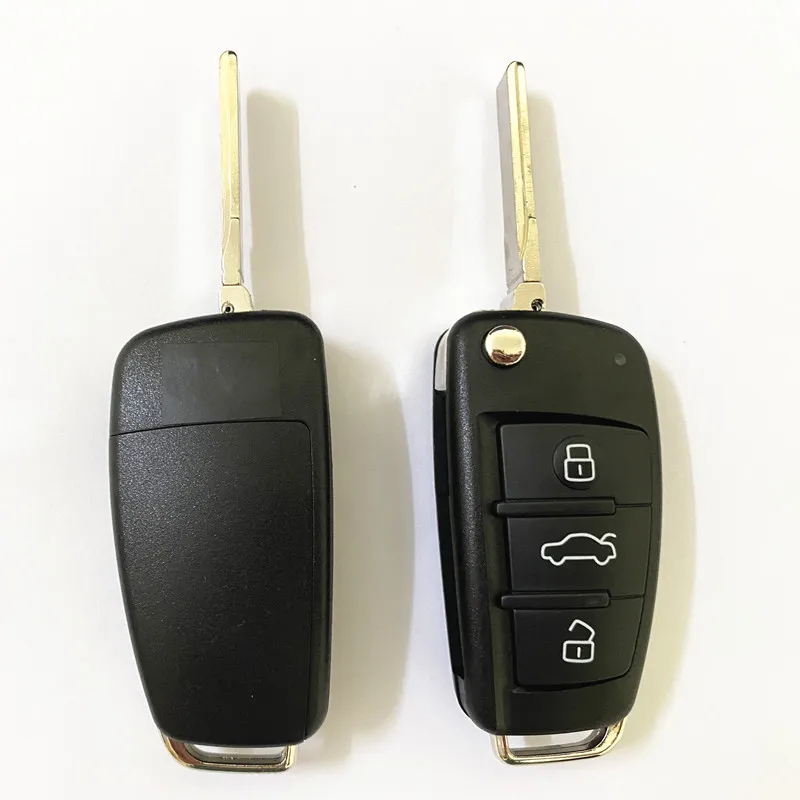 

3-кнопочный откидной дистанционный ключ 315 МГц/434 МГц 8E чип для Audi A6 S6 Q7 2004-2015 4F0 837 220 M 4F0 837 220 T HU66