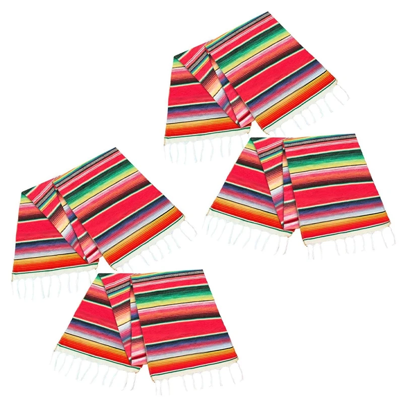 4 Pack 14 By 84 Inch Mexican Table Runner 14 X 84 Inch Mexican Party Wedding Fringe Cotton Serape Blanket Table Runner
4 Pack 14 By 84 Inch Mexican Table Runner 14 X 84 Inch Mexican Party Wedding Fringe Cotton Serape Blanket Table Runner