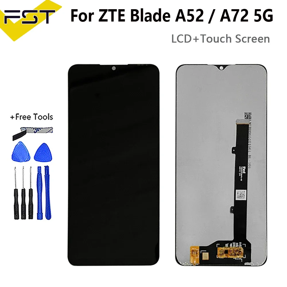 

6.52“ Original LCD For ZTE Blade A52 A72 5G LCD Display+Touch Screen Digitizer Assembly For ZTE A72 5G 7540N A52 LCD Repair