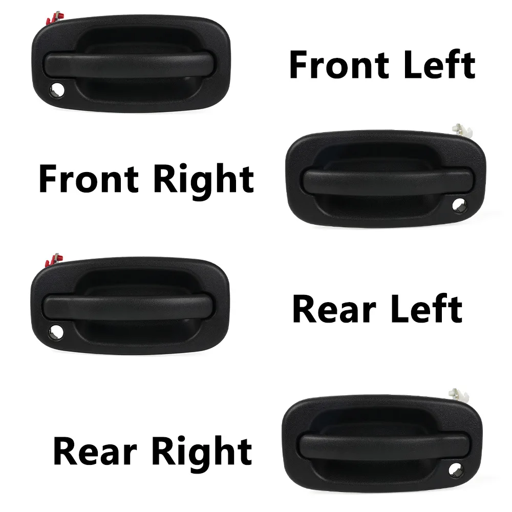 4pcs Car Outside Exterior Door Handle for Silverado Tahoe Sierra Yukon 1999-2006 15034985 Auto Accessories
4pcs Car Outside Exterior Door Handle for Silverado Tahoe Sierra Yukon 1999-2006 15034985 Auto Accessories