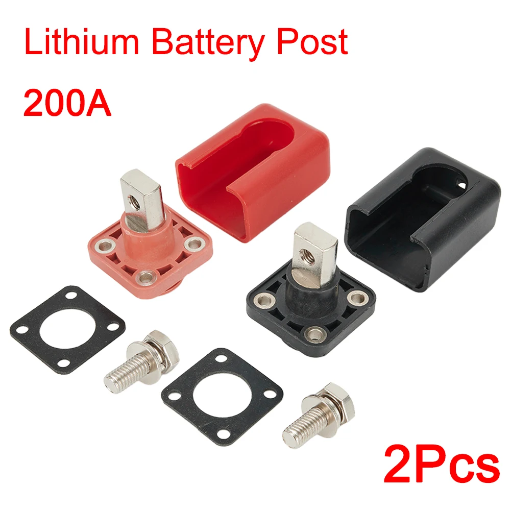 2pcs Binding Posts 200A Red Black Full Copper Lithium Battery Connector Energy Storage Energy Storage Terminal Cable Connectors
2pcs Binding Posts 200A Red Black Full Copper Lithium Battery Connector Energy Storage Energy Storage Terminal Cable Connectors