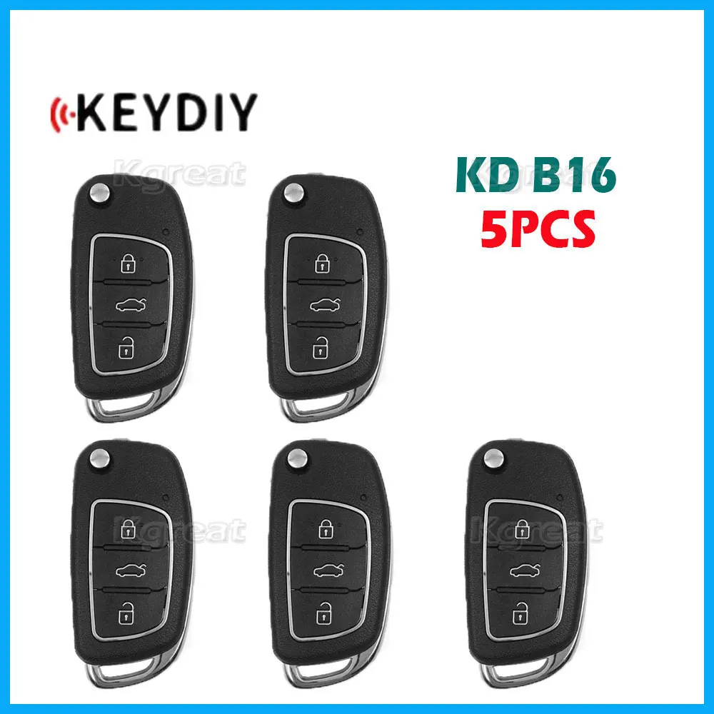 5pcs KEYDIY KD B16 Universal Remote Car Key for KD900/KD-X2/KD-MAX Key Programmer B Series Remote Control for Hyundai Style 
5pcs KEYDIY KD B16 Universal Remote Car Key for KD900/KD-X2/KD-MAX Key Programmer B Series Remote Control for Hyundai Style