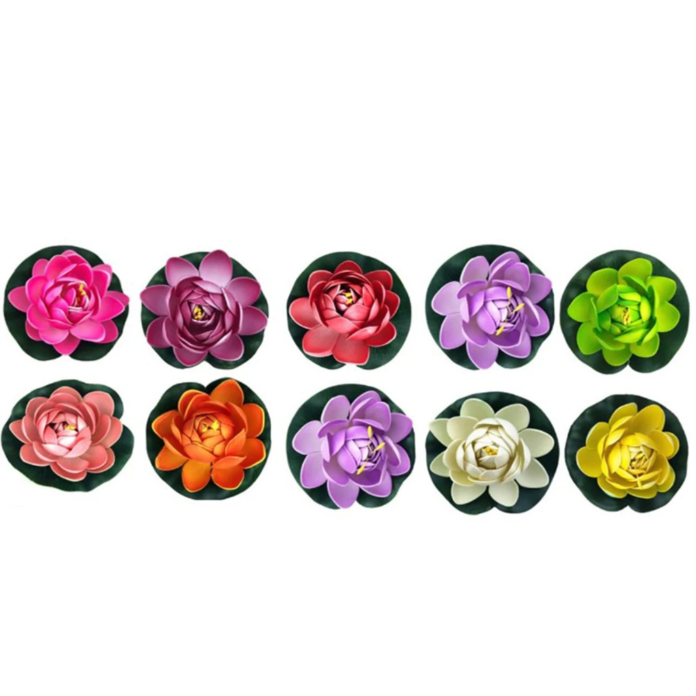 10PCS/Set Colorful Artificial Fake Floating Water Lily Flower Lotus Leaf Pond Plants Garden Pool Floating Artificial Plants
10PCS/Set Colorful Artificial Fake Floating Water Lily Flower Lotus Leaf Pond Plants Garden Pool Floating Artificial Plants