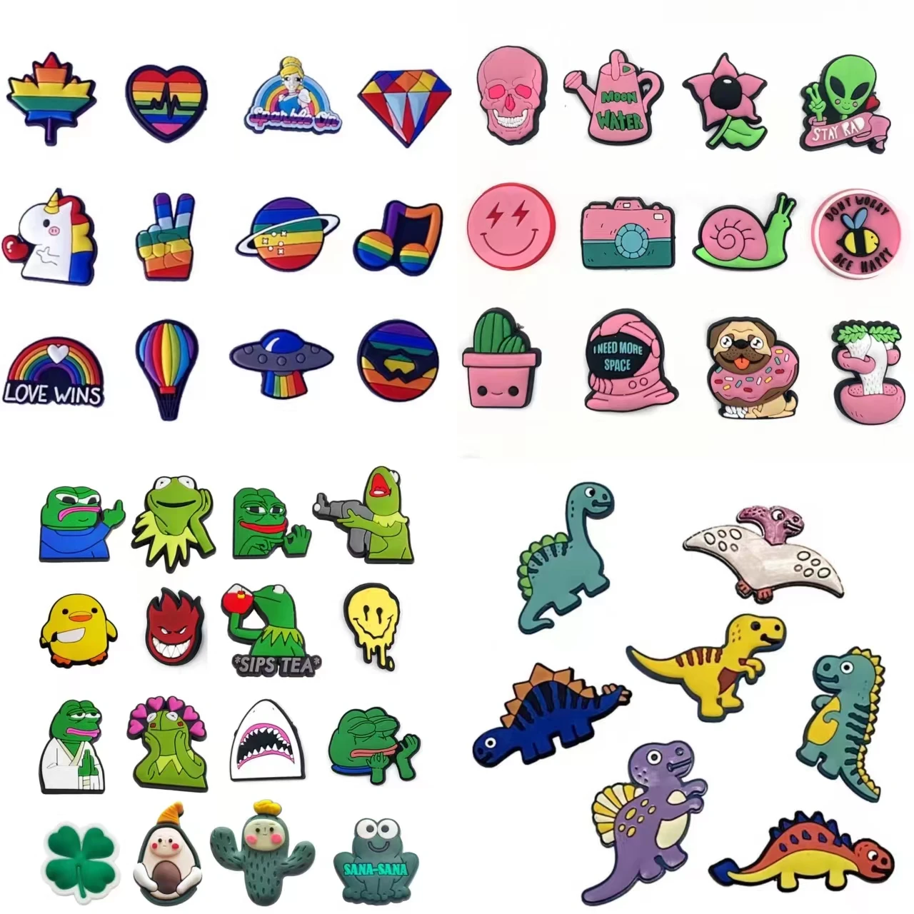 7-16pcs LGBT Pride Moon Rainbow Series Charms For Croc Sandals Unisex Shoe Decoration Party Gifts
7-16pcs LGBT Pride Moon Rainbow Series Charms For Croc Sandals Unisex Shoe Decoration Party Gifts