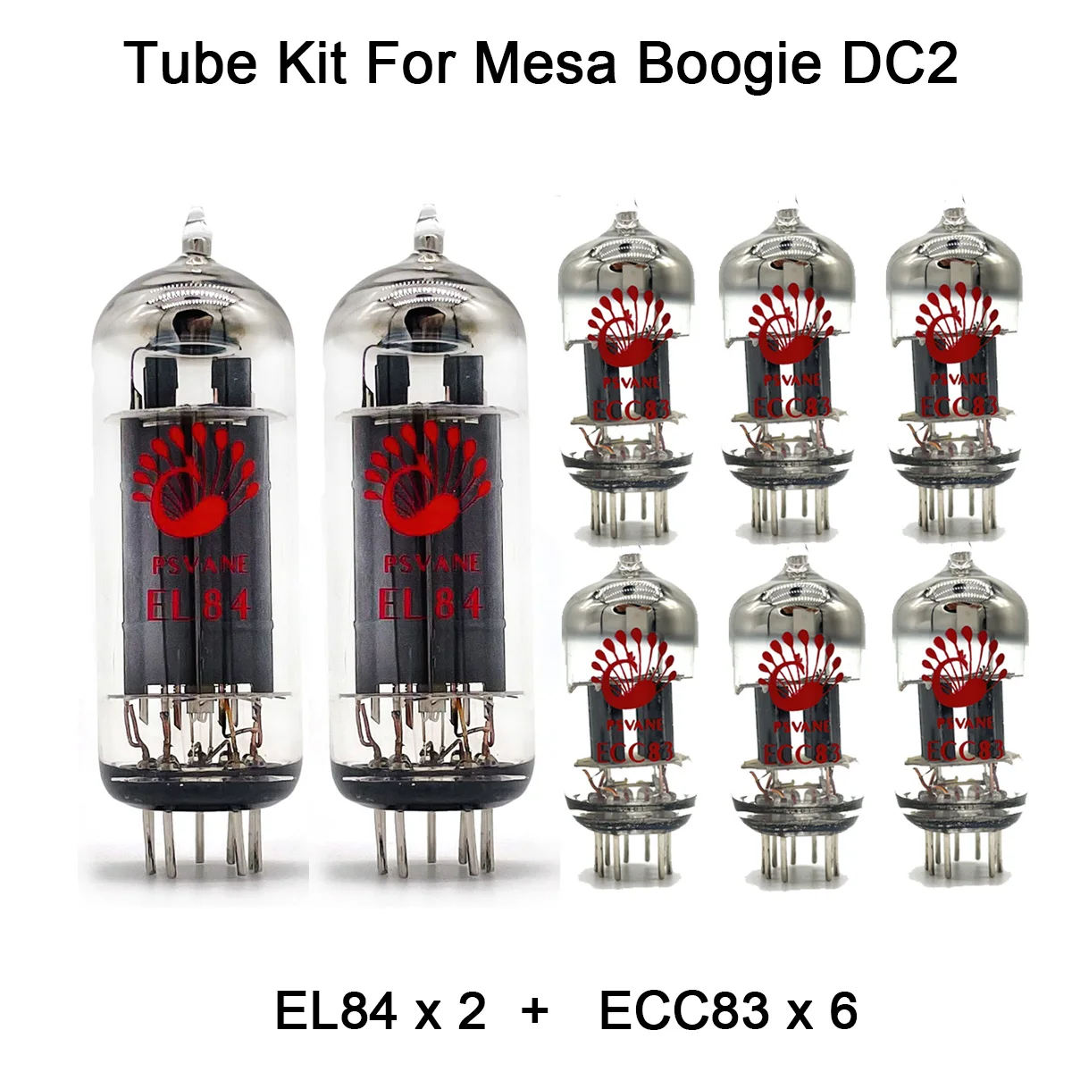 

Valve Tube Kit For Mesa Boogie DC2 Guitar AMP Cabinet PSVANE 2PCS EL84 6PCS ECC83 Power Tube Vacuum Tube Audio Amplifier