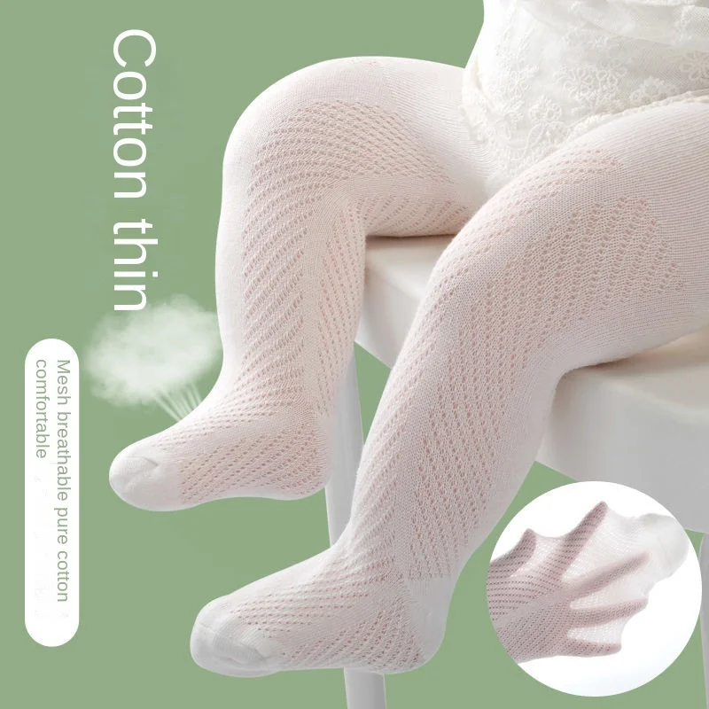 

Infant Toddler Kids Children Baby Little Girl Clothes 2022 Korean Mesh Pantyhose Panty Tights Stockings Leggings Summer