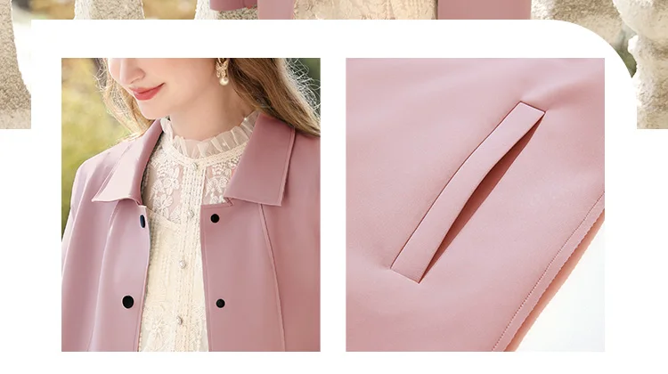 I BELIEVE YOU British Trench Coat Women Mid-length 2023 Autumn New High-grade Gentle Retro Turn-down Collar Jackets 2234185356 I BELIEVE YOU British Trench Coat Women Mid-length 2023 Autumn New High-grade Gentle Retro Turn-down Collar Jackets 2234185356