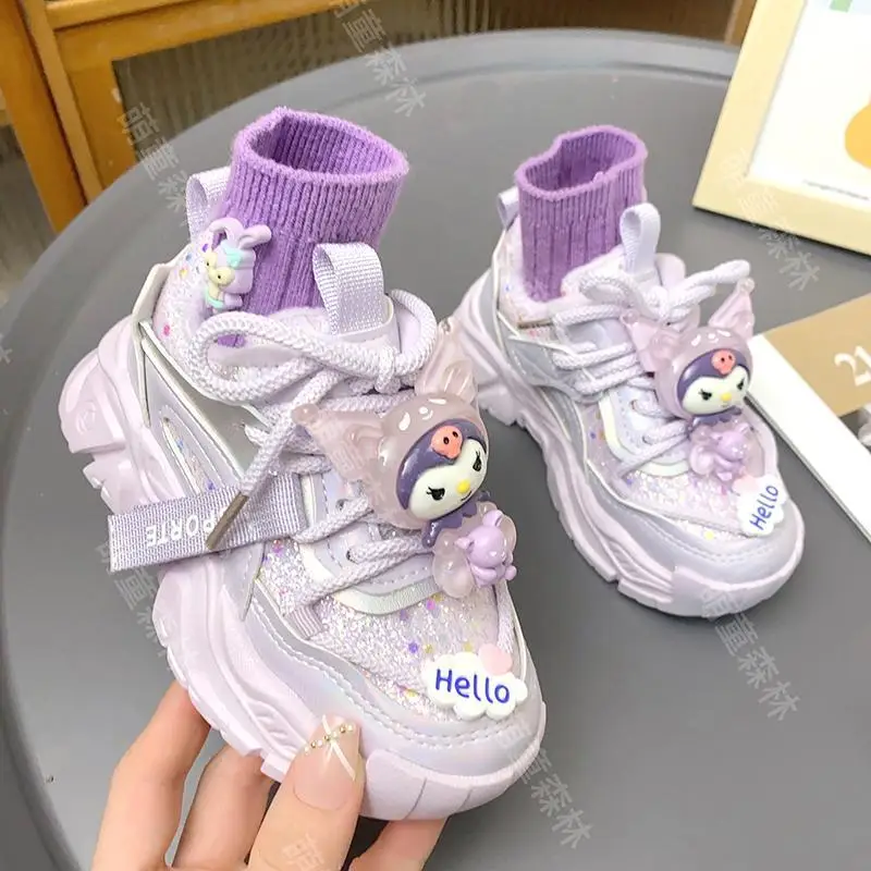 Sanrio Kuromi Plush Sneakers Girls Kawaii Anime My Melody Cinnamoroll Socks Shoes Waterproof Running Shoes Winter Gift for Kid
Sanrio Kuromi Plush Sneakers Girls Kawaii Anime My Melody Cinnamoroll Socks Shoes Waterproof Running Shoes Winter Gift for Kid