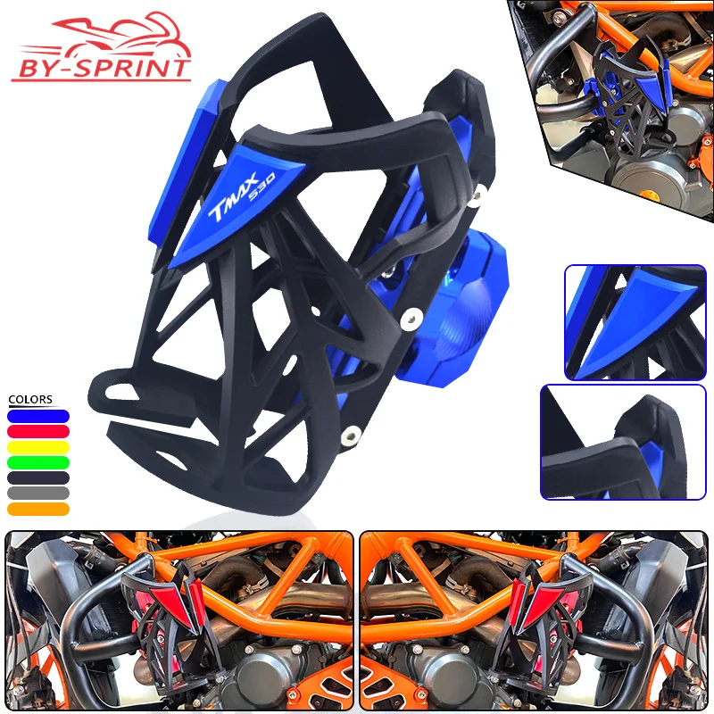 

For YAMAHA TMAX500 TMAX530 DX SX TMAX560 Motorcycle CNC Beverage Water Bottle Cage Drink Cup Holder Sdand tmax500 530 560