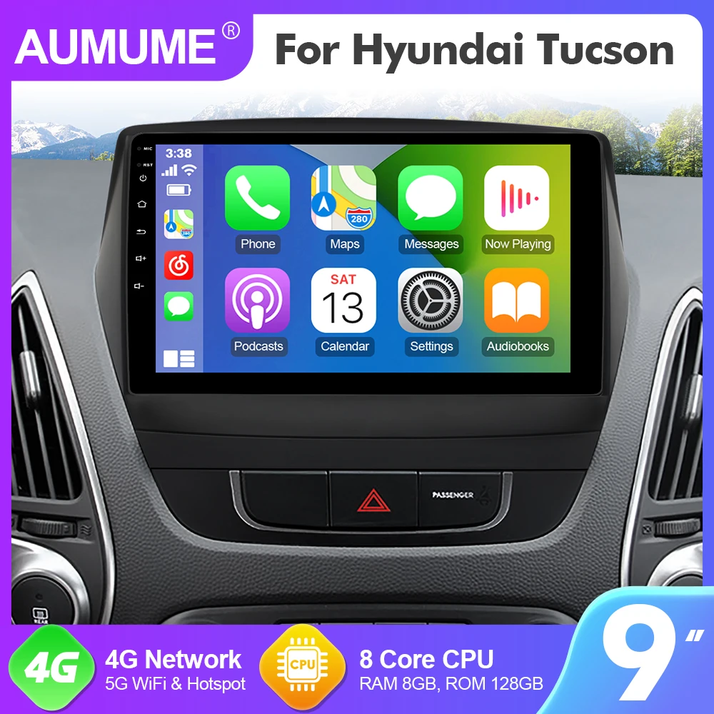 Автомагнитола AUMUME 9 дюймов Android 12 для Hyundai Tucson 2 IX35 2009-2015 мультимедийный плеер Carplay 4G 2 Din
Автомагнитола AUMUME 9 дюймов Android 12 для Hyundai Tucson 2 IX35 2009-2015 мультимедийный плеер Carplay 4G 2 Din