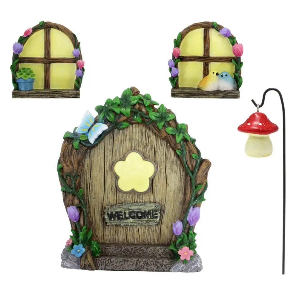 Ornament Outdoor Decor Miniature Fairy Gnome Door Figurine for Outdoor Garden Decor Tree Sculpture Window Art Ornament
Ornament Outdoor Decor Miniature Fairy Gnome Door Figurine for Outdoor Garden Decor Tree Sculpture Window Art Ornament