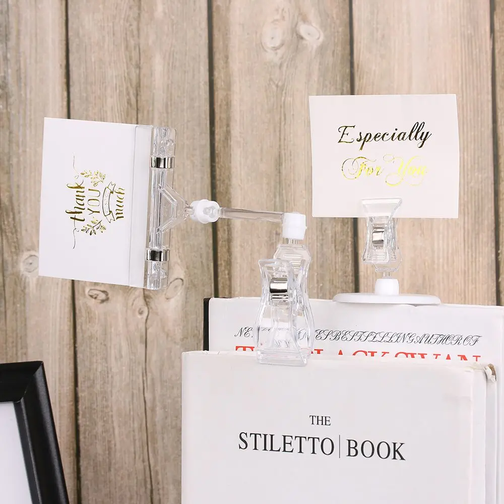 2PCS 16.5/5.2 Height Transparent Plastic Double Clip Adjustable Sign Card Label Display Holder Advertising Folder Display Holder
2PCS 16.5/5.2 Height Transparent Plastic Double Clip Adjustable Sign Card Label Display Holder Advertising Folder Display Holder