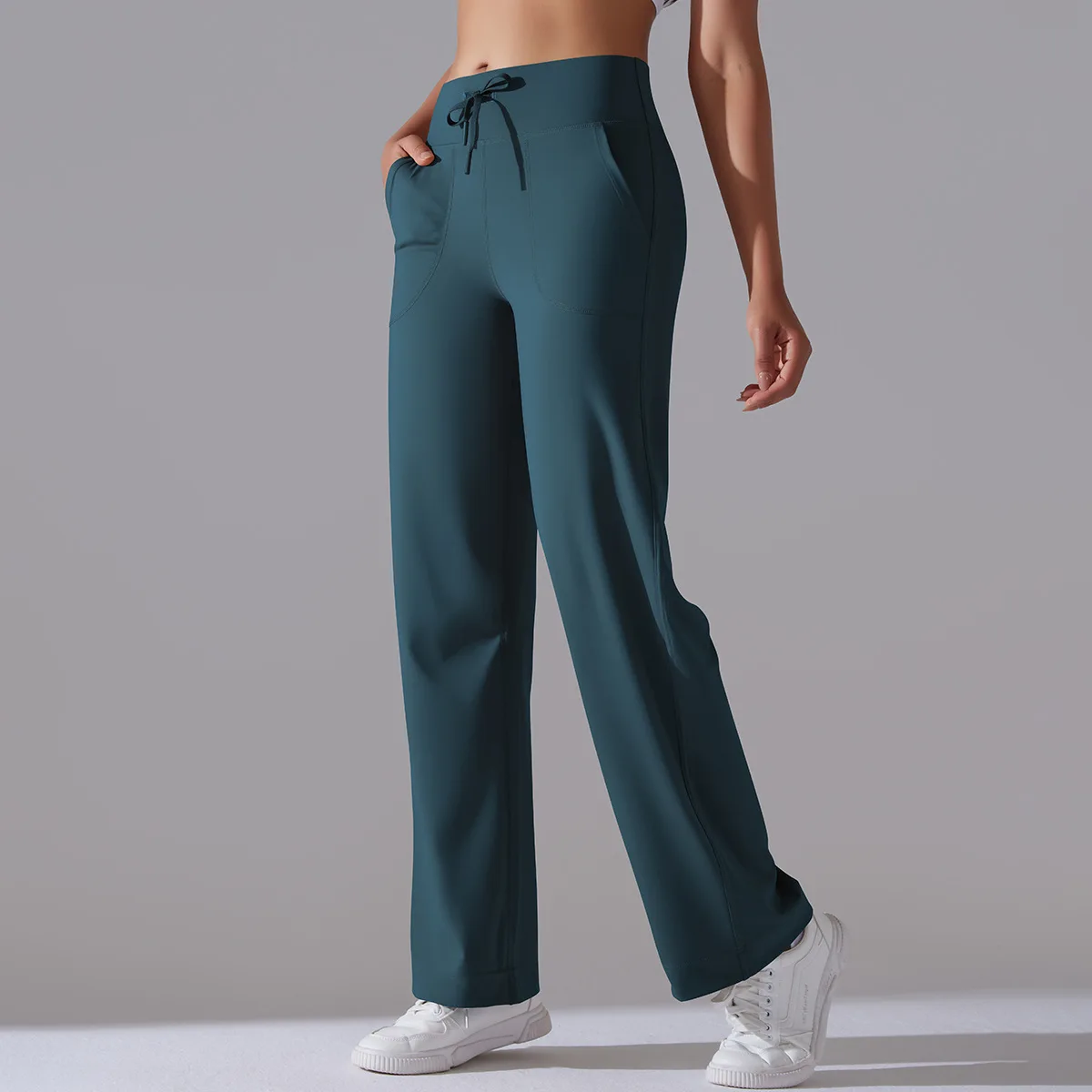 

Yoga Straight Leg Sweatpant Straight Leg Women's Loose Tracksuit Pants Wide Leg Outdoor Gym Runing Casual Tracksuit Pants