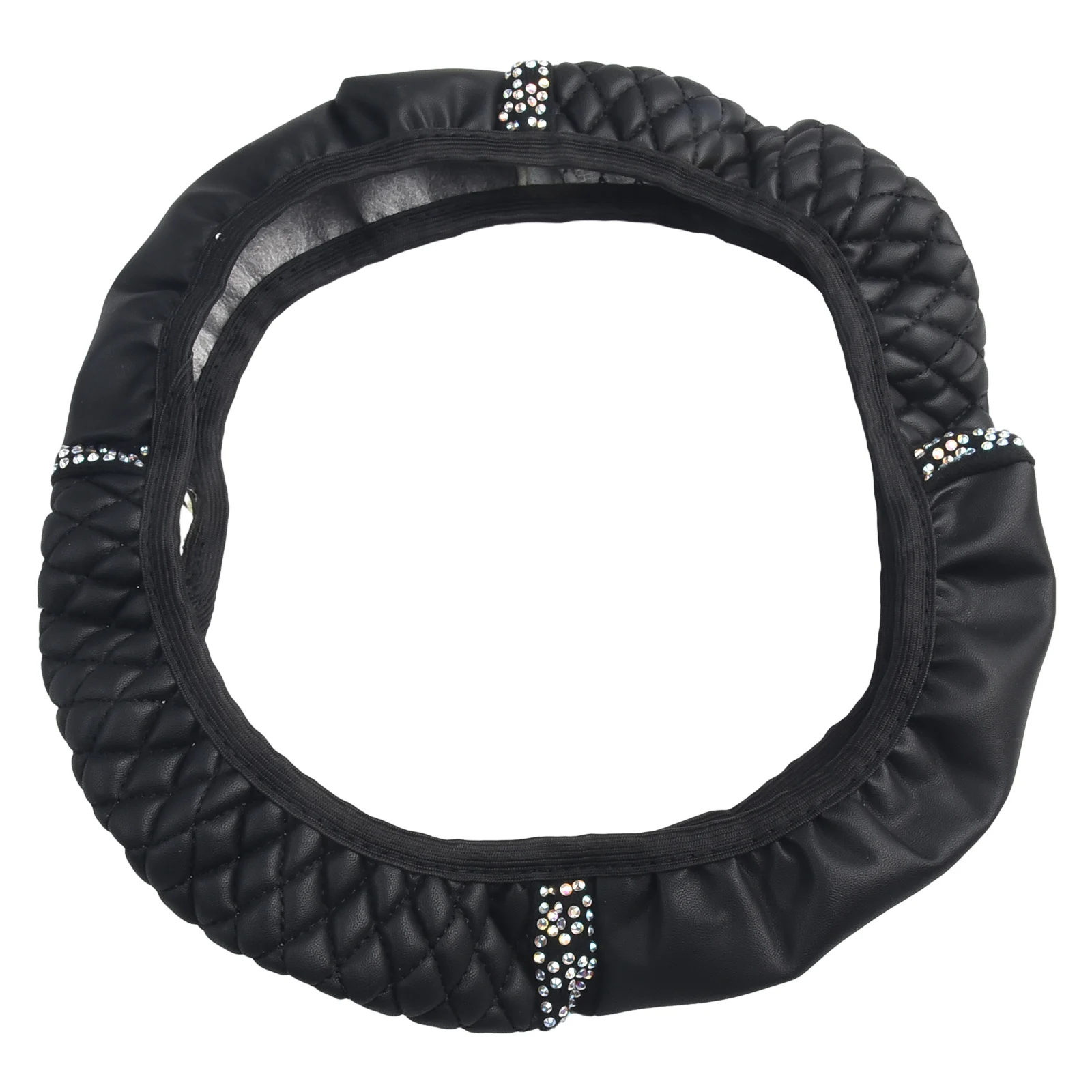 Black PU Leather Diamond Car Steering Wheel Cover Protector 15/38cm Accessories Protector Interior Trim Auto Parts
Black PU Leather Diamond Car Steering Wheel Cover Protector 15/38cm Accessories Protector Interior Trim Auto Parts