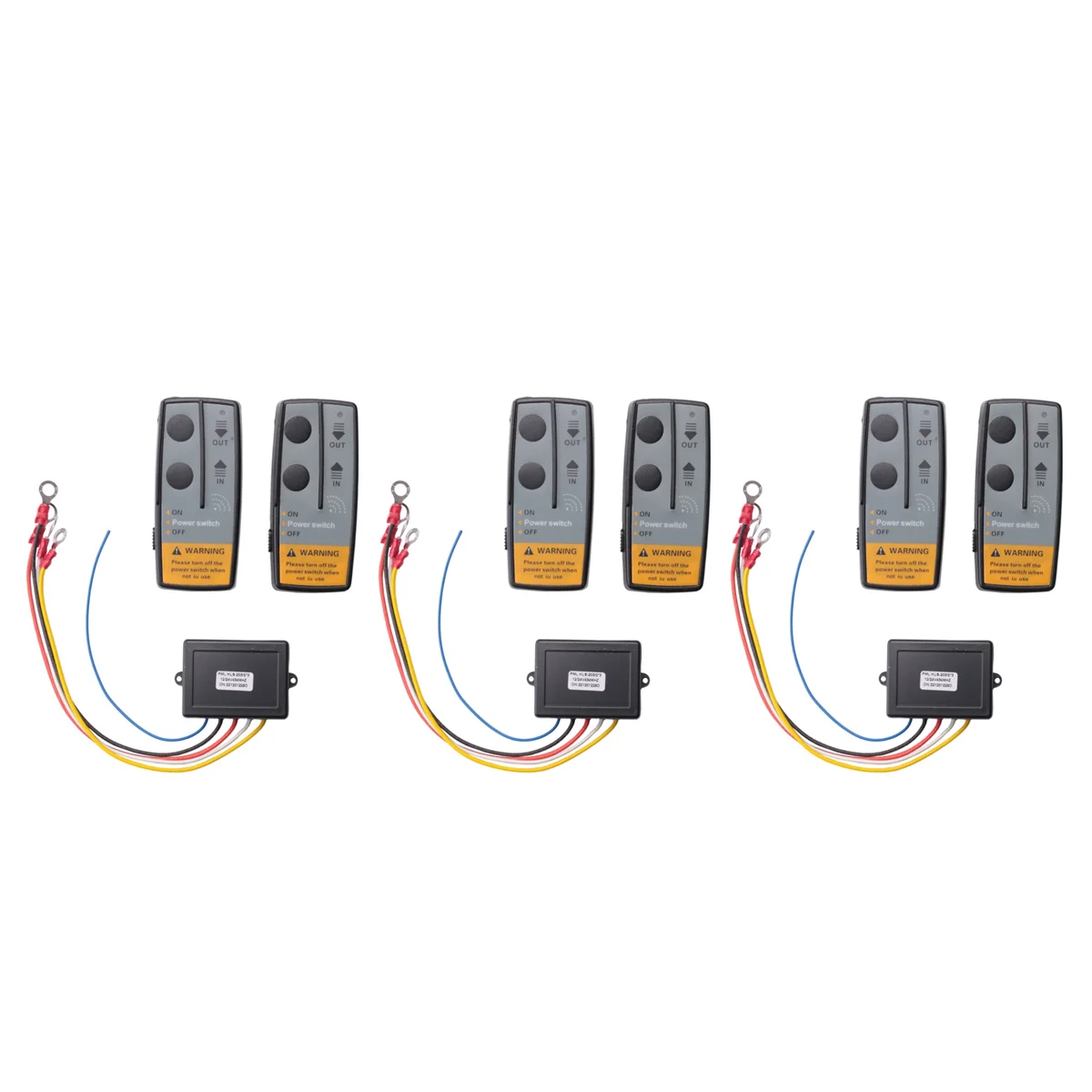 3Set 12V 24V 2.4G 50M Universal Car Wireless Winch Crane Remote Control Controller with Twin Handset Remote Range
3Set 12V 24V 2.4G 50M Universal Car Wireless Winch Crane Remote Control Controller with Twin Handset Remote Range
