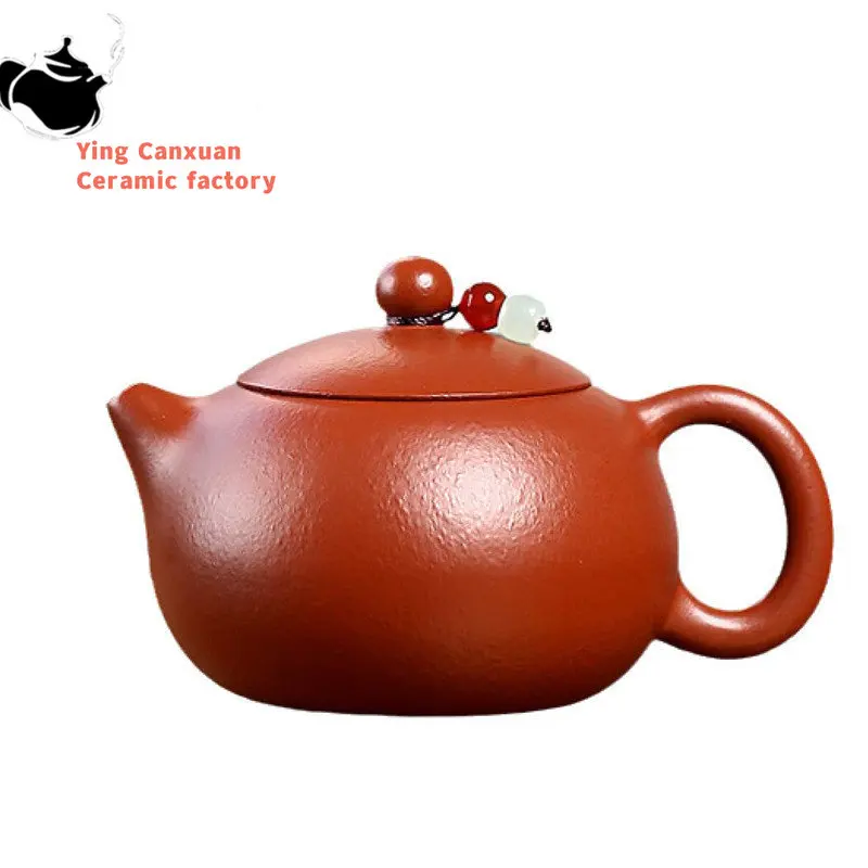 

160ml Chinese Yixing Purple Clay Teapot Authentic Handmade Xishi Tea Pot Raw Ore Beauty Kettle High-end Zisha Tea Set Collection