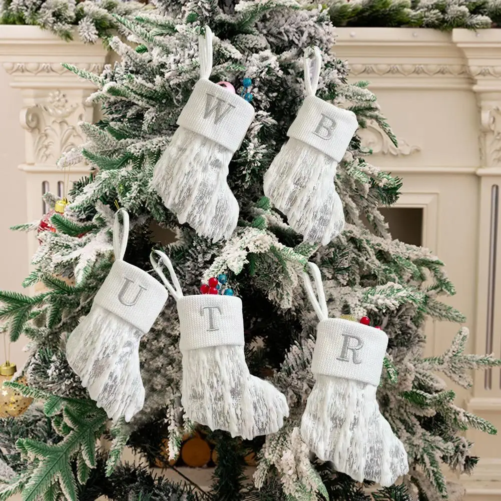 Christmas Tree Decoration Hanging Christmas Sock Handmade Knitted Christmas Stocking Festive Reusable Xmas Tree for Holiday
Christmas Tree Decoration Hanging Christmas Sock Handmade Knitted Christmas Stocking Festive Reusable Xmas Tree for Holiday