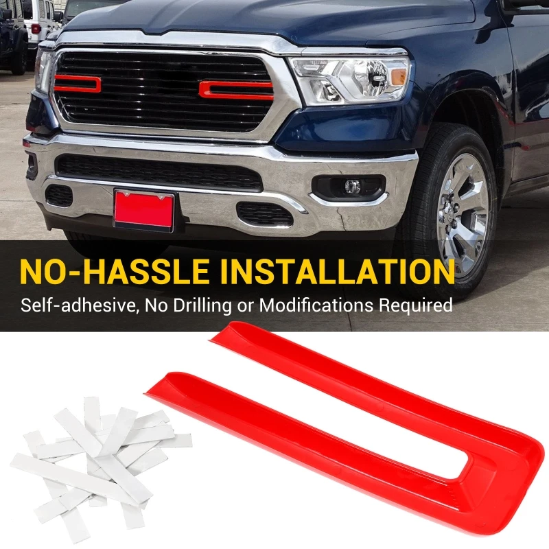 2Pcs/set red/yellow Car Front Grille Trim Exterior Accessories Fit for Dodge Ram 2500 3500 4500 5500 2019-2021
2Pcs/set red/yellow Car Front Grille Trim Exterior Accessories Fit for Dodge Ram 2500 3500 4500 5500 2019-2021