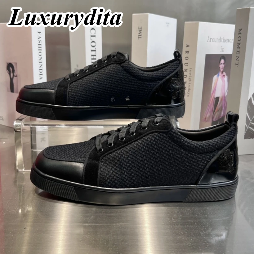 LUXURYDITA Designer Men Casual Sneakers Real Leather Red sole Luxury Womens Tennis Shoes 35-47 Fashion Unisex loafers HJ311
LUXURYDITA Designer Men Casual Sneakers Real Leather Red sole Luxury Womens Tennis Shoes 35-47 Fashion Unisex loafers HJ311