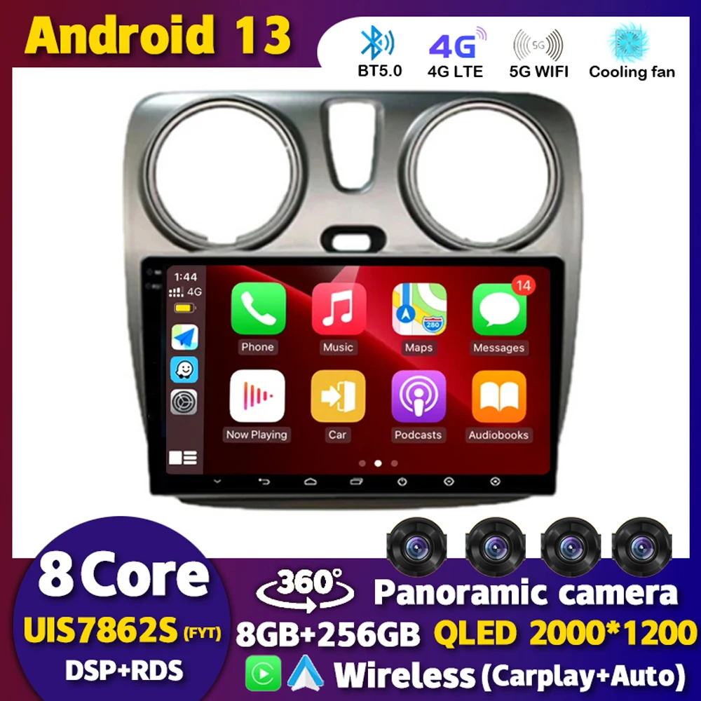 Android 13 Auto Carplay Car Radio For Renault Lodgy Dacia Dokker 2012 - 2020 Multimedia Video Player Navigation GPS 360 Camera
Android 13 Auto Carplay Car Radio For Renault Lodgy Dacia Dokker 2012 - 2020 Multimedia Video Player Navigation GPS 360 Camera