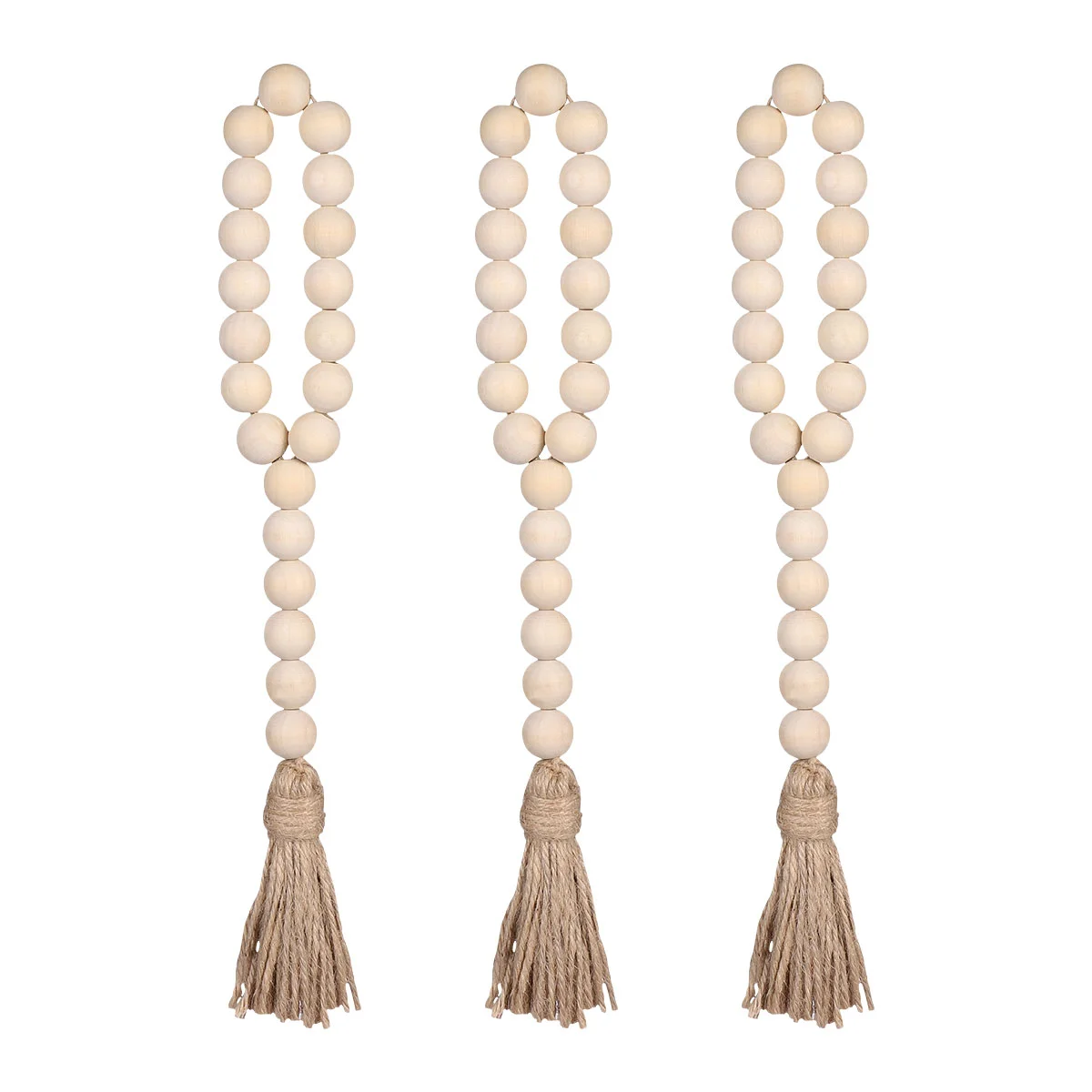 3pcs Wood Beads Garlands, 12 Farmhouse Bead String with Tassel Nordic Style Hanging Tassel Bead String for Wall Door Home
3pcs Wood Beads Garlands, 12 Farmhouse Bead String with Tassel Nordic Style Hanging Tassel Bead String for Wall Door Home