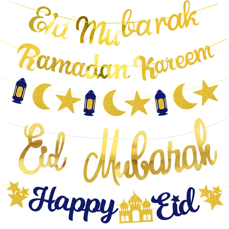 EID Mubarak Banner Glitter Star Moon Letter Paper Bunting Garland Islamic Muslim Party Ramadan Kareem Decorations for Home 2024
EID Mubarak Banner Glitter Star Moon Letter Paper Bunting Garland Islamic Muslim Party Ramadan Kareem Decorations for Home 2024