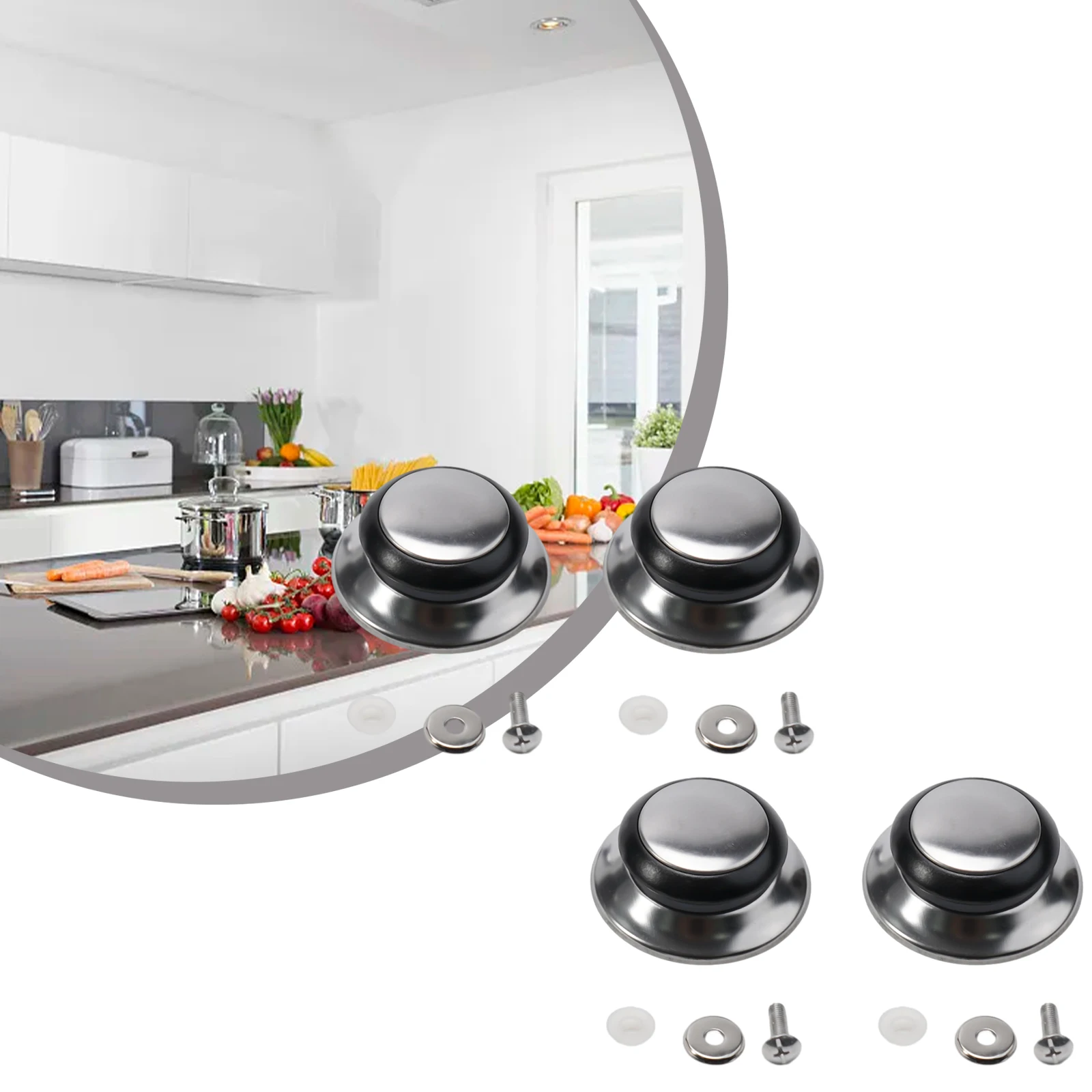 Cap Lid Knob Replacement Stainless Steel Universal Cookware Cover Grip Handle Holding Kitchen Pan Pot Brand New
Cap Lid Knob Replacement Stainless Steel Universal Cookware Cover Grip Handle Holding Kitchen Pan Pot Brand New