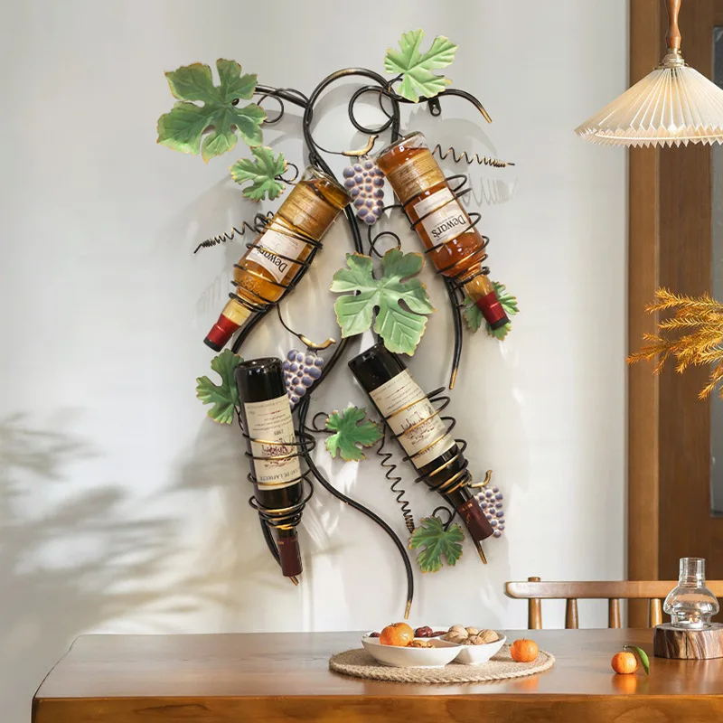 Creative restaurant wall hung red wine rack Light Luxury Iron Wall Decoration Personalized industrial style retro wall hanging
Creative restaurant wall hung red wine rack Light Luxury Iron Wall Decoration Personalized industrial style retro wall hanging