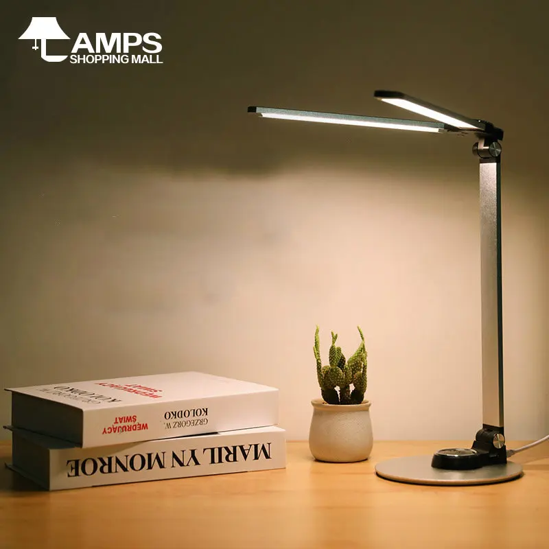 Hot 10W LED Fashion Desk Lamp with Dual Lamp RA95 56Bulb Stepless Dimming Eye Protect Touch Control Folding Style Table Lamp
Hot 10W LED Fashion Desk Lamp with Dual Lamp RA95 56Bulb Stepless Dimming Eye Protect Touch Control Folding Style Table Lamp
