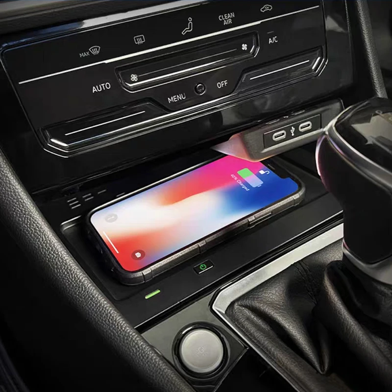 Car wireless charger center console phone charger charging plate pad charging holder for Volkswagen Jetta MK7 2019-2023
Car wireless charger center console phone charger charging plate pad charging holder for Volkswagen Jetta MK7 2019-2023