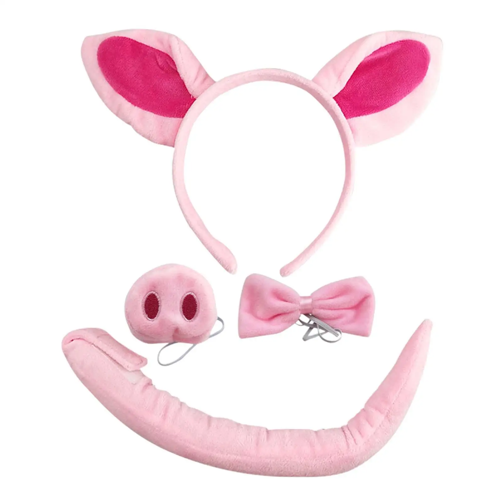 Animal Pig Costume Accessories Ears Headband Nose Bowtie Tail Cosplay Set for Stage Shows Animal Themed Parties Carnival Adults
Animal Pig Costume Accessories Ears Headband Nose Bowtie Tail Cosplay Set for Stage Shows Animal Themed Parties Carnival Adults