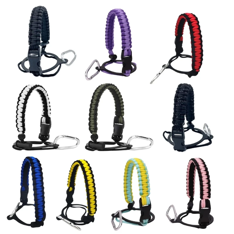 

Water Bottle Carrying Lanyard Paracord Handle with Carabiner for Camping Hiking
